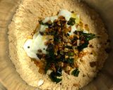 A picture of step 3 of Sambar Dhokla.