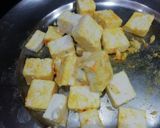 A picture of step 2 of Paneer Tikka Fry.