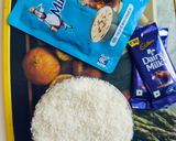 कोकोनट चॉकलेट स्वीट रेसिपी चरण 1 फोटो
