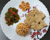 लहसुनी भिंडी की सब्जी और रोटी रेसिपी चरण 10 फोटो