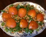 A picture of step 1 of California Farm Persimmon Watercress Salad.