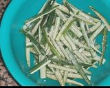A picture of step 1 of Kurkuri bhindi in microwave.