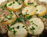 Hình bước làm 3 của món Thịt xay kho chả chiên