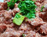 Foto del paso 1 de la receta: Albóndigas hervidas con puré saborizado