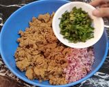 A picture of step 6 of Shikum Puri kebab🍘.