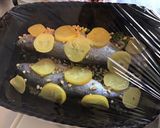 Une image de l'étape 11 de Truites aux oignons nouveaux,pignons de pin et citron confit.