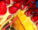 Foto del paso 12 de la receta: Pastel de cumpleaños 🎂 bizcocho de naranja 🍊 con crema pastelera y fresas🍓