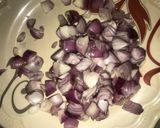 A picture of step 1 of Masala rice.