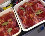 A picture of step 2 of Risotto alla Milanese with Ossobuco.