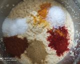 A picture of step 3 of Mix dal handvo in pan #emoji.