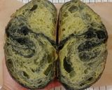 Foto langkah ke 29 dari resep Pandan Charcoal Sourdough Bread (88% - Oven Tangkring).