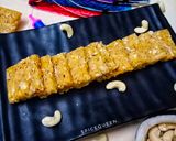 A picture of step 5 of Cashew Coconut Chikki.