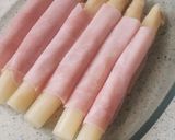 Foto del paso 1 de la receta: Espárragos con jamón cocido y queso