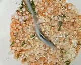 A picture of step 2 of Sabudana (tapioca) oats crunchy chicken.