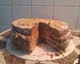 Foto del paso 14 de la receta: Torta Combinada Rellena con Chocolate, Crema Pastelera y Frutal