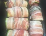 A picture of step 5 of Keto Meat and Zucchini Rolls.