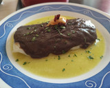 Foto del paso 6 de la receta: Bacalao con Alioli de Ajo Negro Gratinado y Pil Pil
