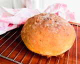 Hình bước làm 3 của món Làm bánh mì cho người làm lần đầu (bằng bột mì đa dụng theo công thức lười biếng mà bánh vẫn cực ngon)