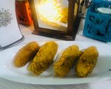 A picture of step 3 of Crispy potato vada.
