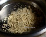 A picture of step 1 of Savoury sattu drink.