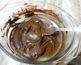A picture of step 2 of Chocolate cups and Strawberry Mousse.