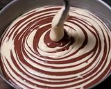 A picture of step 7 of Zebra Cake.