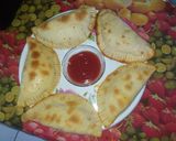 A picture of step 7 of Italian Veg Calzone.