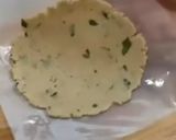 A picture of step 2 of Farali paratha (rajigra flour).