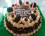 Foto langkah ke 5 dari resep 2.Tart ultah (basic bolu kukus coklat).