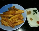 A picture of step 5 of Chatpatay crispy potato wedges.