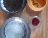 A picture of step 1 of Saffron cardamom tea.