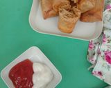 Foto langkah ke 7 dari resep Lumpia isi mie goreng lumer.