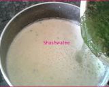 A picture of step 2 of Mint ice-cream.