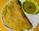 A picture of step 2 of Muga chakuli pitha(moong ka chhila).