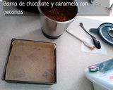 Foto del paso 5 de la receta: Barra de chocolate y caramelo con pecanas TM6