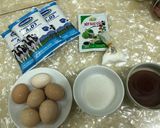 Hình bước làm 1 của món Đông sương nhân flan