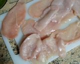 A picture of step 5 of Chicken Fillets in Almond and Mushroom Sauce.