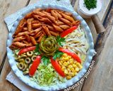 عکس مرحله 4 از دستور سالاد پاستا چیپسی 🌸