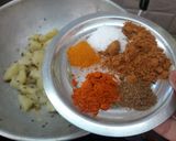 A picture of step 7 of Utter Pradesh Hing jeera aloo.