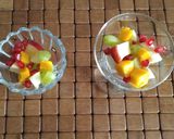 A picture of step 7 of Sabudana Fruits Custard (without custard powder).