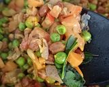 A picture of step 3 of Basanti Poha.
