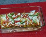 A picture of step 8 of Italian lasagna cannelloni filled with Indian paner tikka.