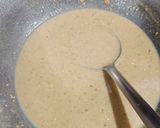 A picture of step 4 of Singhara Sesame Halwa.