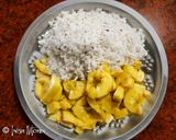 A picture of step 2 of Plantain stuffed creeps / madakku appam.