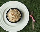 A picture of step 8 of Creamy white pasta.