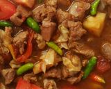 Foto langkah ke 5 dari resep Tongseng Kambing No Santan.