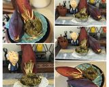 A picture of step 13 of Mocha'r (Banana Flower) Paturi.