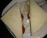 Sandwich of pepperoni and egg recipe step 2 photo