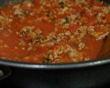 Hình bước làm 2 của món Mì soba sốt bologese kiểu ý với thịt con heo
