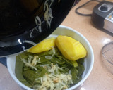 Foto del paso 4 de la receta: Judías verdes con patatas, cebolla y aceite de oliva virgen